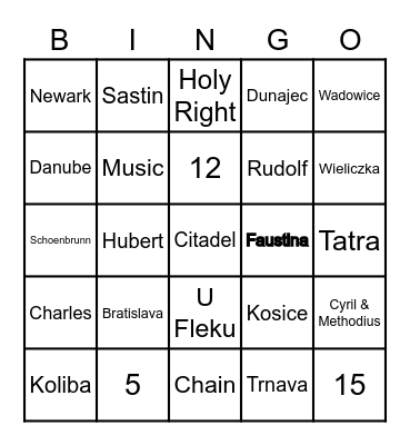 Pilgrimage Reunion Bingo Card