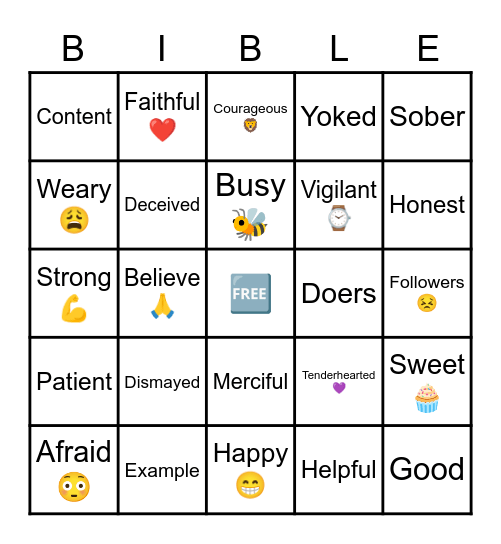 To Be or Not To Be 🐝 Bingo Card