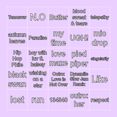 @_nochu_99 Bingo Card