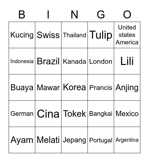 Delite Bingo Card