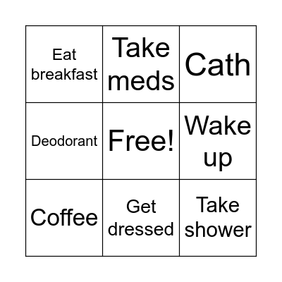 Monday Bingo Card