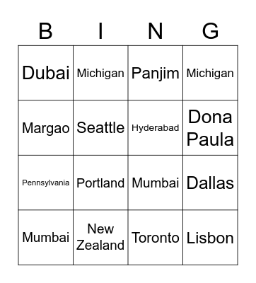 July Birthdays Bingo Card