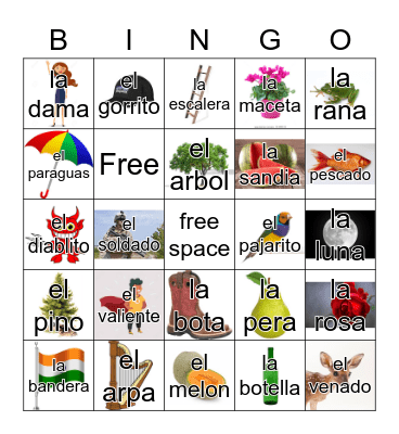 Loteria Mi Pueblito Bingo Card