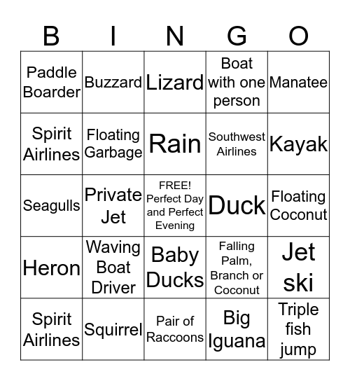 Letize Landing Bingo Card