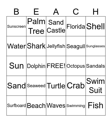 Florida Bingo Card