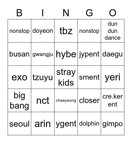 HHJxMF Bingo Card