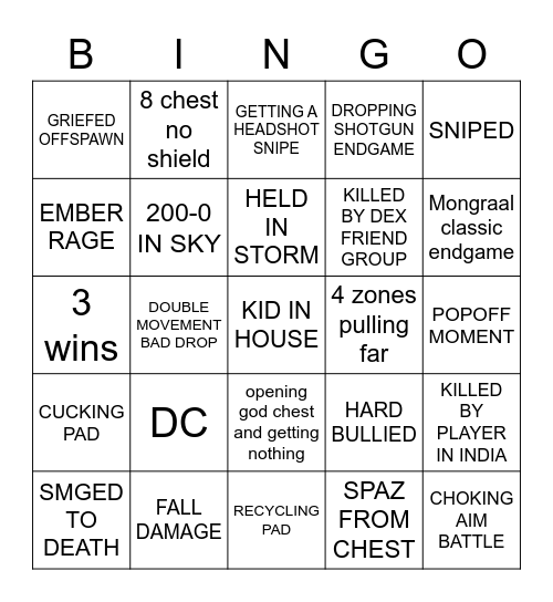 EMBER COACHING SESSION Bingo Card