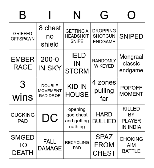 EMBER COACHING SESSION Bingo Card