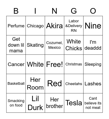 Getting to Know Makayla Bingo Card