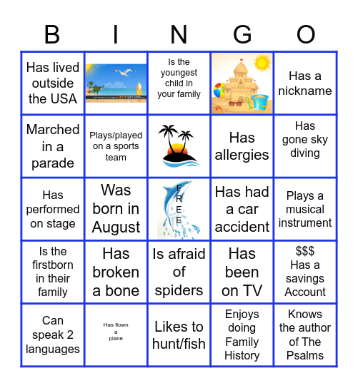 Laugh   Love        S M I T H       Family   Fun Bingo Card