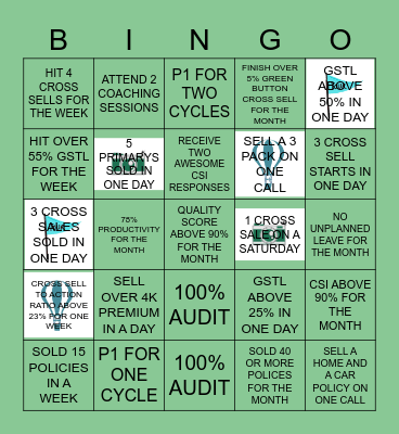 August Adventure Bingo Card