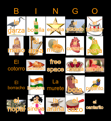 Loteria Mi Pueblito haum Bingo Card