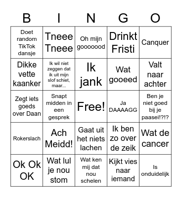 Rosa Bingo!! Bingo Card