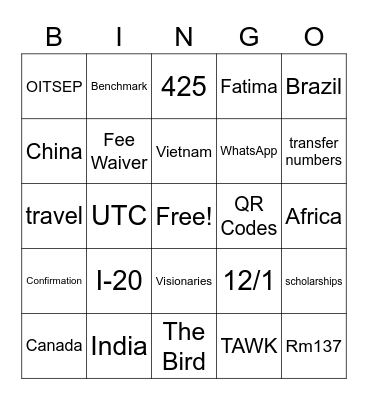 Voted off the Island Bingo Card