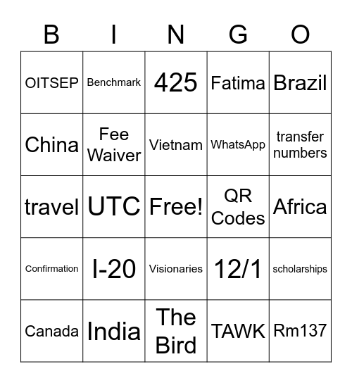 Voted off the Island Bingo Card