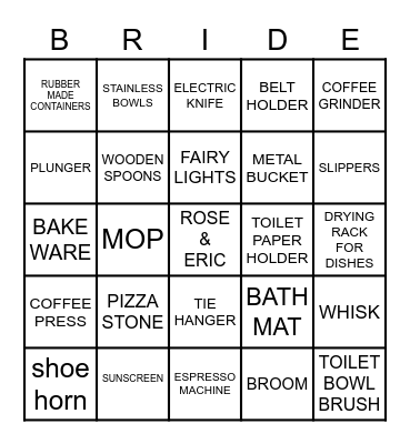 JULY 25TH, 2021 Bingo Card