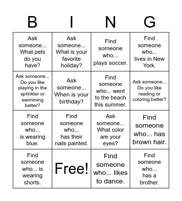 Brave BINGO Card