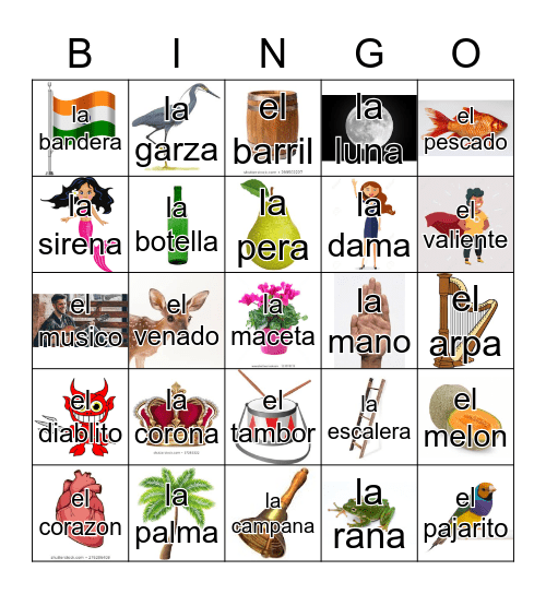 Loteria Mi Pueblito Bingo Card