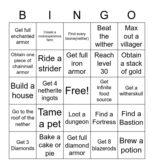 SMP BINGO Card