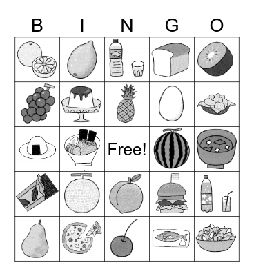 小３英語U6 Bingo Card
