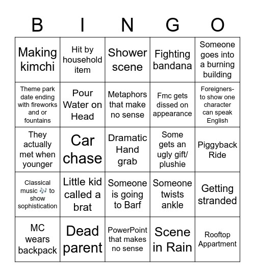 K-Bingo - no3 Bingo Card