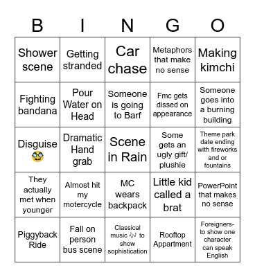 K-Bingo - no3 Bingo Card