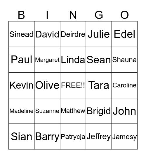 B.E.A.M. Services Bingo Card