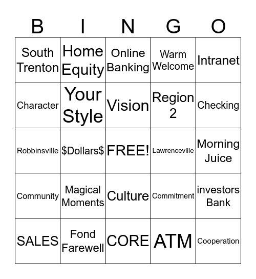 Master Mind Bingo Card