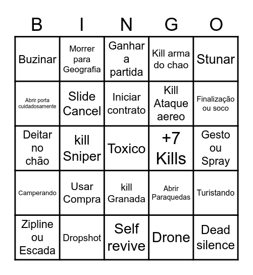 Mussinha Show 2.1 Bingo Card
