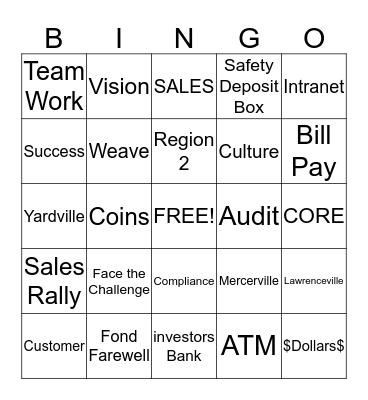 Master Mind Bingo Card