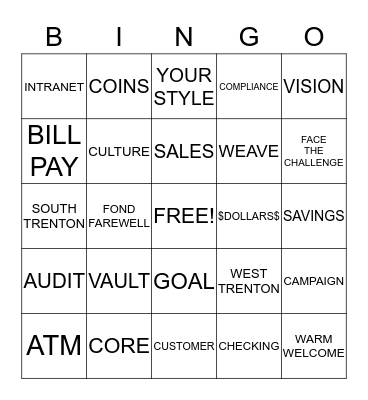 Master Mind Bingo Card