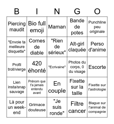 Tingo Bingo Card
