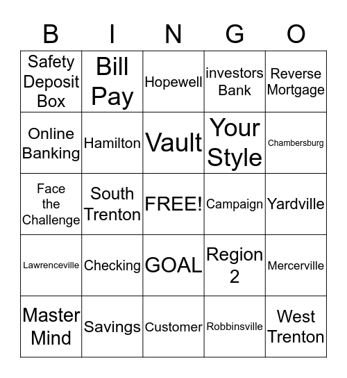 Master Mind Bingo Card