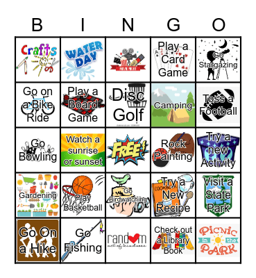 HOPE Summer BINGO Card
