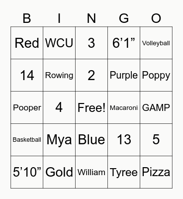 Who Knows Damon the Best Bingo Card