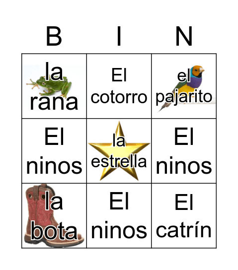 Loteria Mi Pueblito Bingo Card