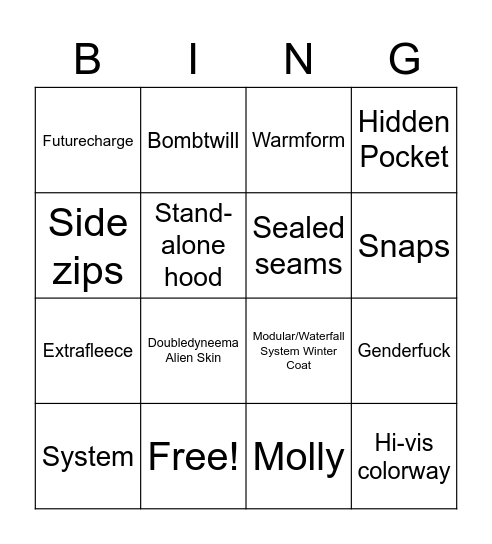 Ideas For Fall Bingo Card