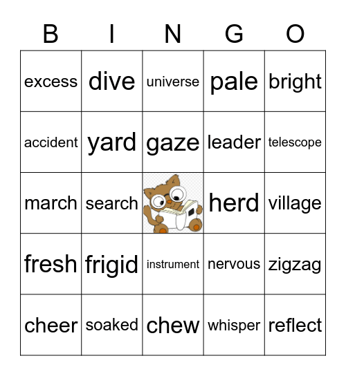 context clues bingo Card