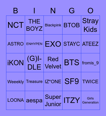 Bingo with Joel Bingo Card