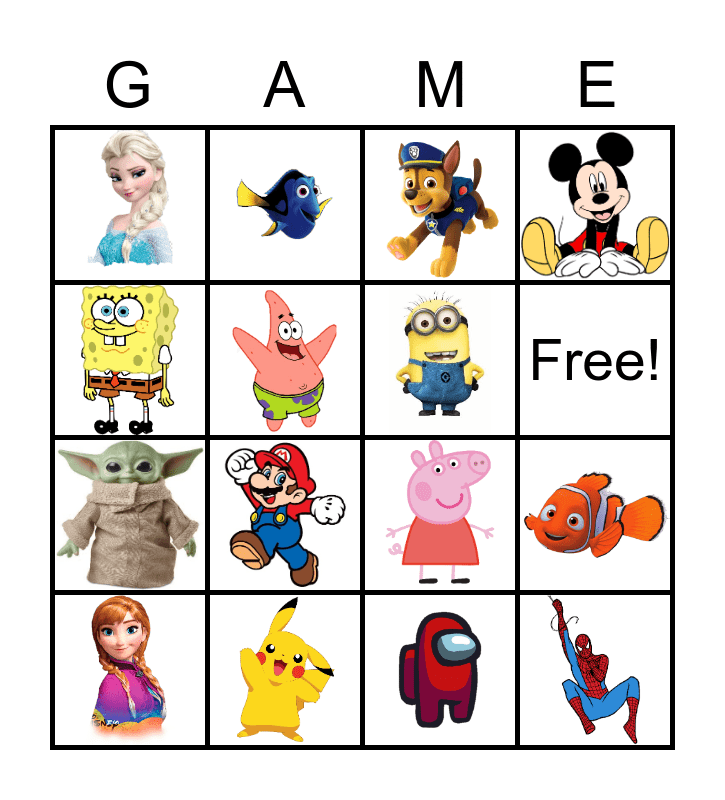 Hollywood Week Bingo Card