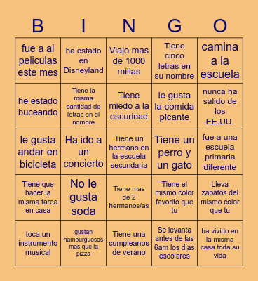 Bingo Card