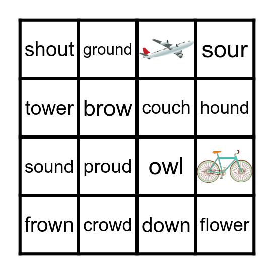 OW/OU Bingo Card