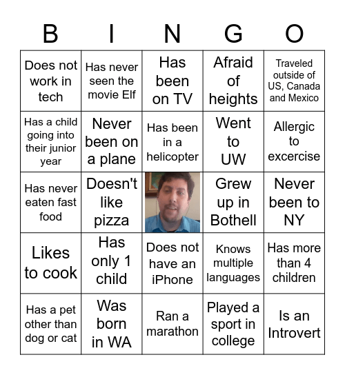 Innovation Lab Parent Bingo Card