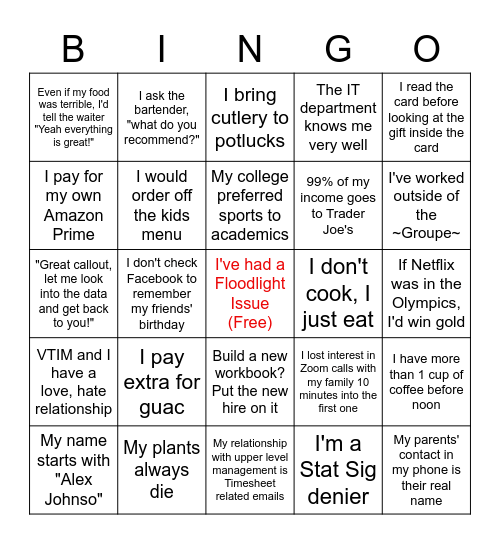 Random Bingo Card