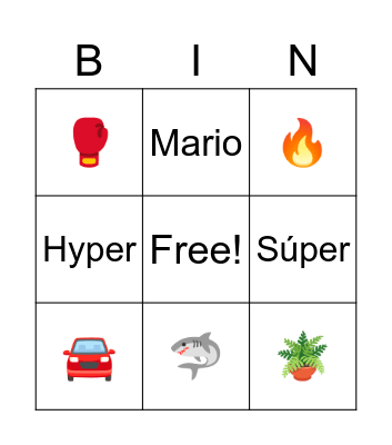 Beat up sonic Bingo Card