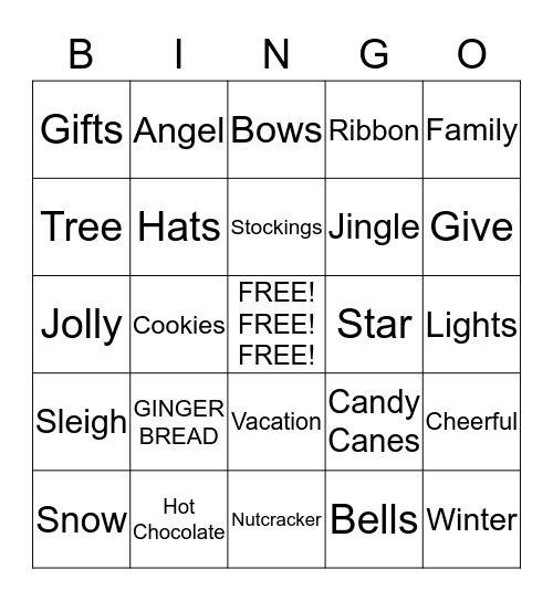 HOLIDAY BINGO Card