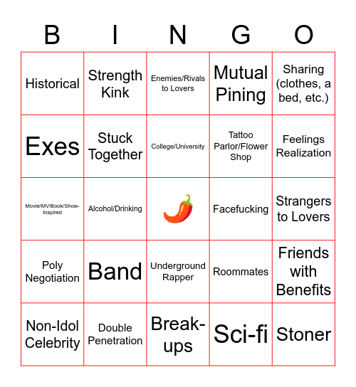 🌶 Sriracha BINGO 🌶 Bingo Card