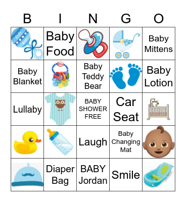 BABY SHOWER BINGO Card