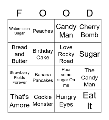 I Love Bingo Card