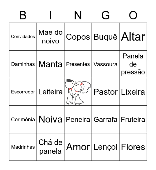 ❤ Chá de Casa Nova: Maressa & Ludy ❤ Bingo Card